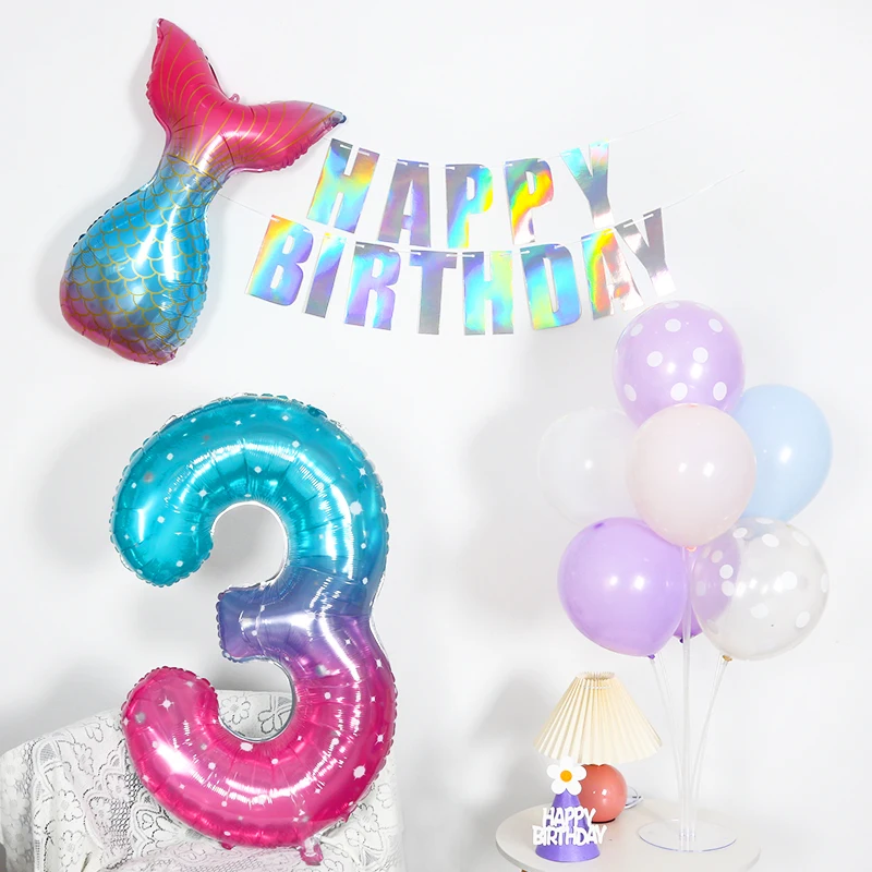 

40 Inch Big Foil Christmas Balloon Helium Number 0-9 Happy Birthday Wedding Party Decors Baby Shower Large Dreamy Figures Globos