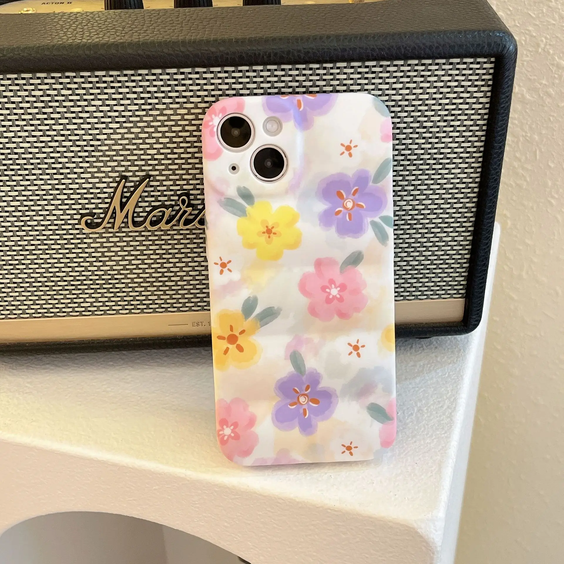 Small fresh colorful flowers Phone Case For iphone 14 13 12 11 Pro Max X XR XSMAX 7 8 Plus SE TPU Case Cover new products
