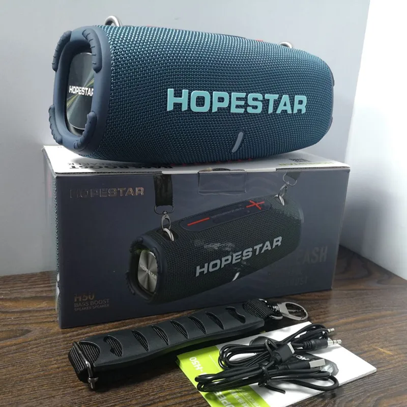 

HOPESTAR H50 Exterior Water Proof Wireless Bluetooth Speaker Portable 360 Stereo Surround Subwoofer TWS FM Radio Mp3 Music Playe