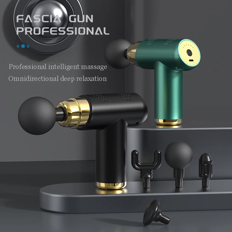 

LCD Massage Gun Exercise Relaxation Fitness Muscle Impact Massager Fascia Gun to Alleviate Shoulder Neck Back and Leg Pain