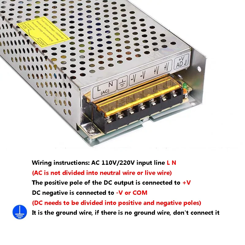 LED Driver 5V 12V 24V 36V 48V 1A 2A 5A 10A 20A 30A 60A Power Supply AC85-265V Lighting Transformers For Lights |