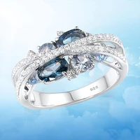 fashion womens zircon ring luxury wedding jewelry rings for women wedding ring couple engagement anniversary gift wholesale