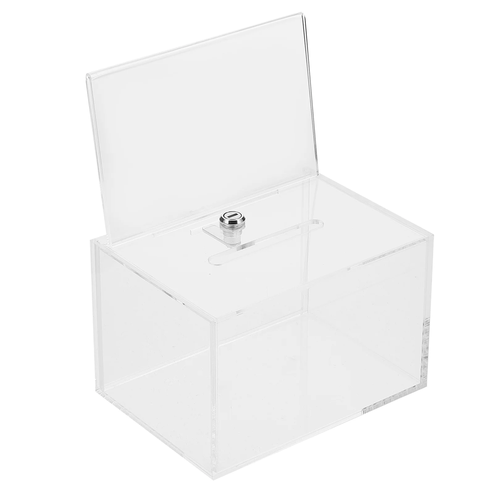 

Transparent Acrylic Case Display Box Plastic Clear Office Mailboxes Lottery