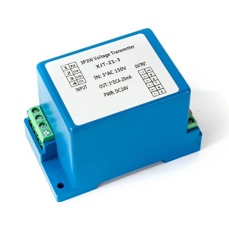 3P3W преобразователь переменного тока 0-100 В 0-220 0-380 0-465 до 4-20 мА 0-10 0-5 3-фазный