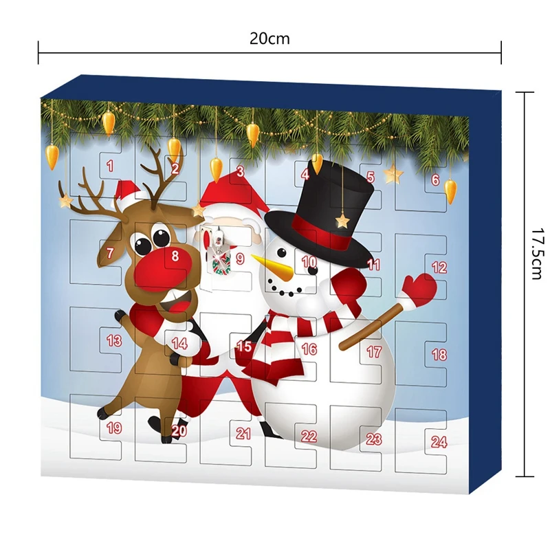 

Advent Calendar Christmas Countdown Calendar 24 Pcs Sensory Toys Set Novelty Decorations Gift Boxes For Kids Decor