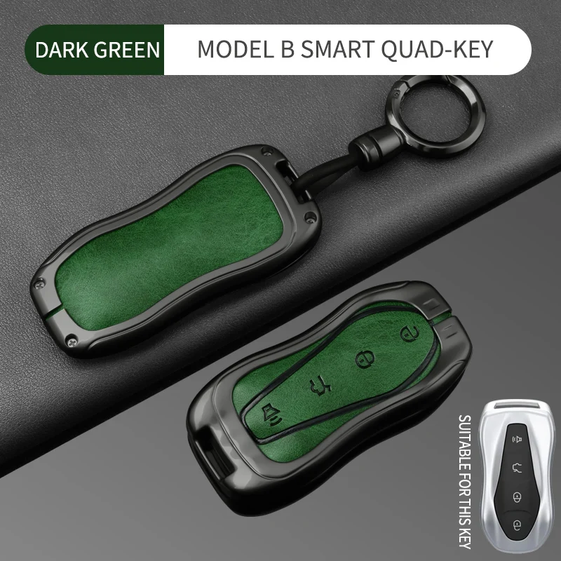 Для Geely Tugella 2020 Boyue Atlas Pro Gili Tugella: металлический кожаный чехол для ключей, чехол для пульта ДУ, автомобильные гаджеты для ключей, брелок. (art.: 3920dbc4b91c4) - 3920dbc4b91c4