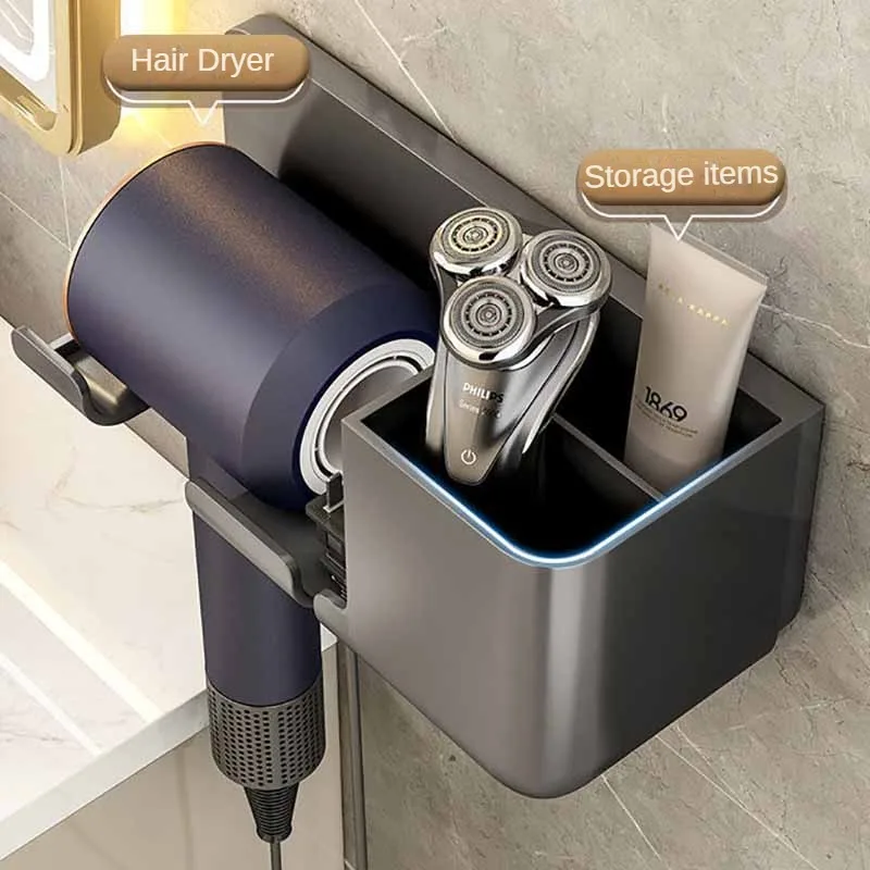 полка для фена Обладнання ванної кімнати Фен Держатель-органайзер сушки волос