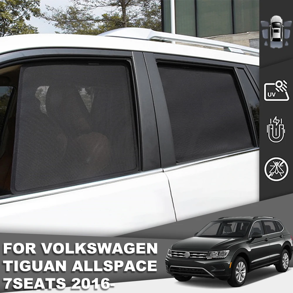 

Магнитный автомобильный солнцезащитный козырек для Volkswagen VW Tiguan ALLSPACE 2017-2021, сетчатая рамка для лобового стекла