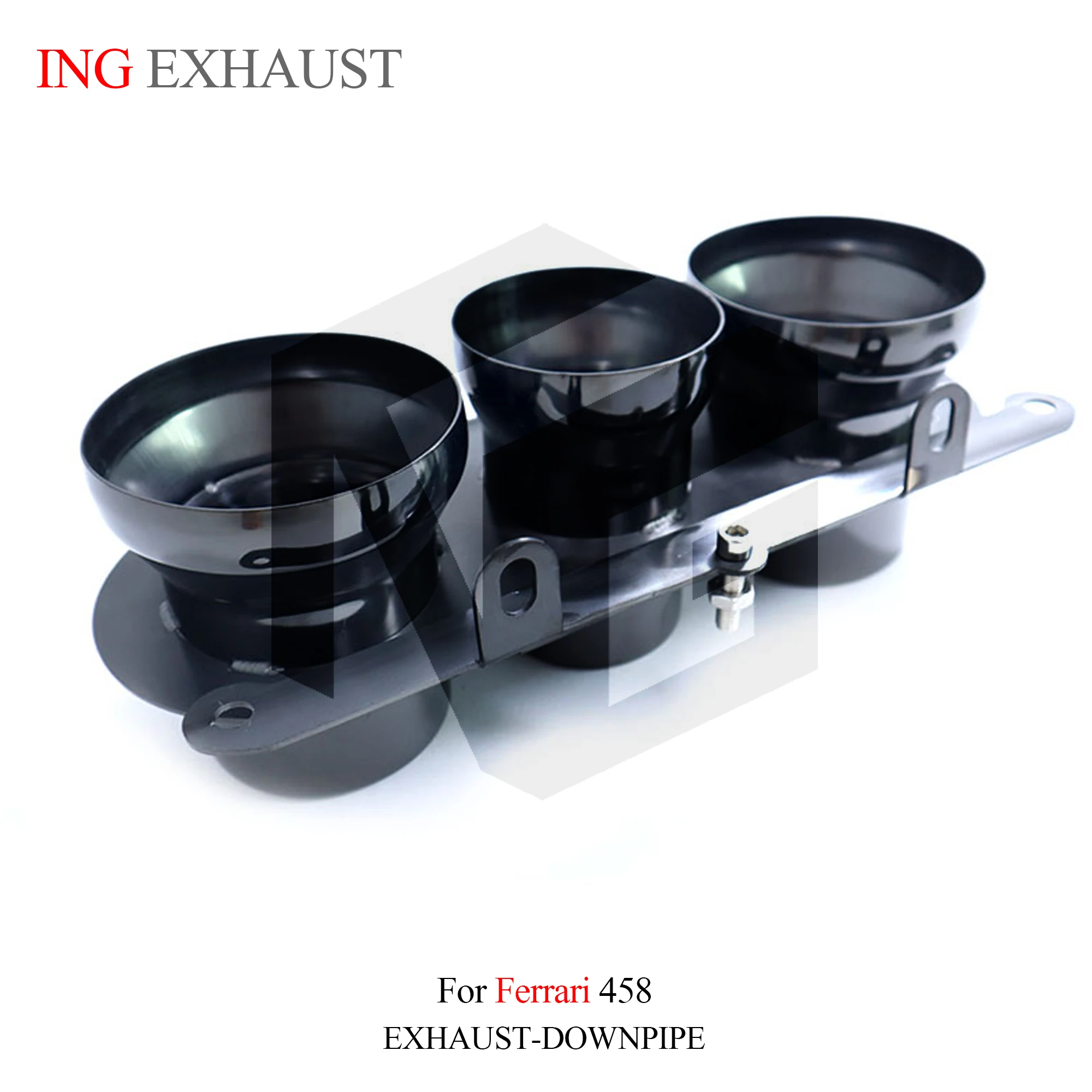 Аксессуары для выхлопных газов ING черные наконечники SUS 304 Ferrari 458 F136 V8 4. 5L California T 3 9