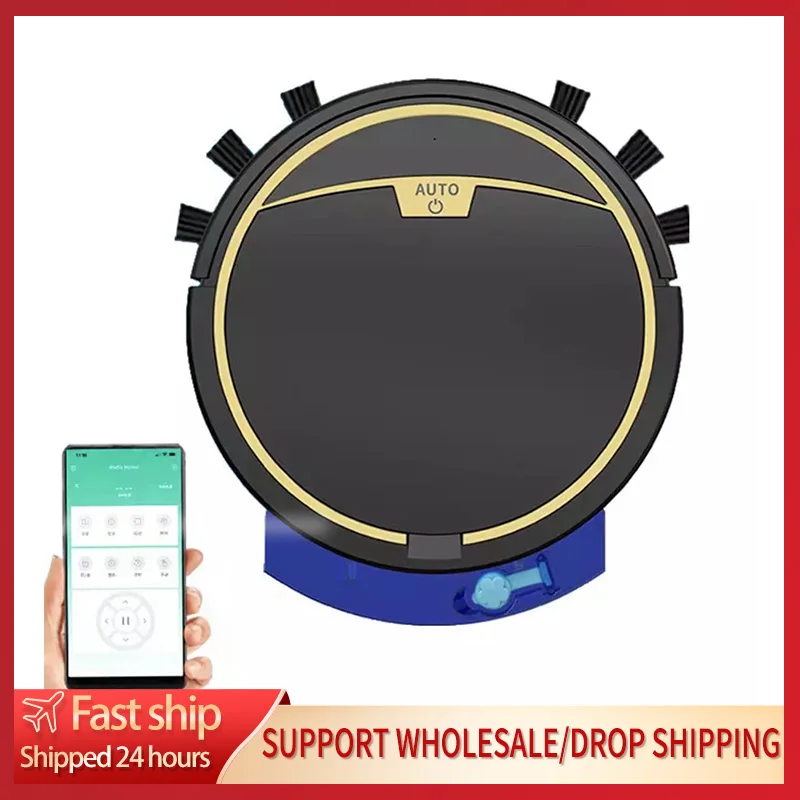 Робот-пылесос для сухой и влажной уборки с дистанционным управлением |