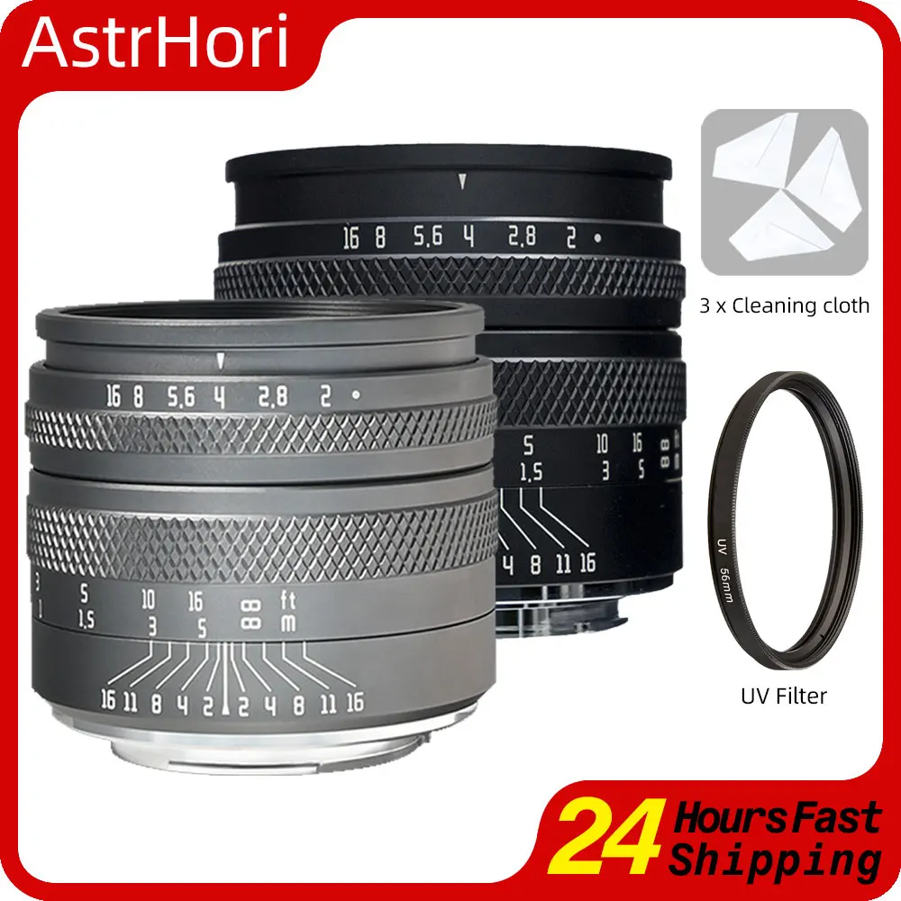 

AstrHori 50mm F2 Large Aperture Full Frame Manual Lens for Fuji X Sony E Canon EF-M EOS R Nikon Z Leica Panasonic Sigma L-Mount