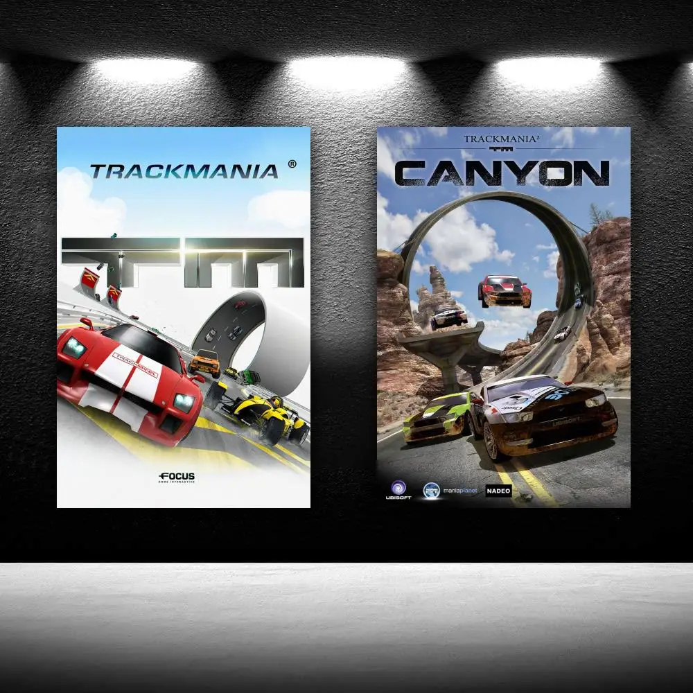 

Trackmania Video Game Poster Premium Version Merchandise Decorative HD Painting Canvas Print Wall Art Living Room Poster Bedroom
