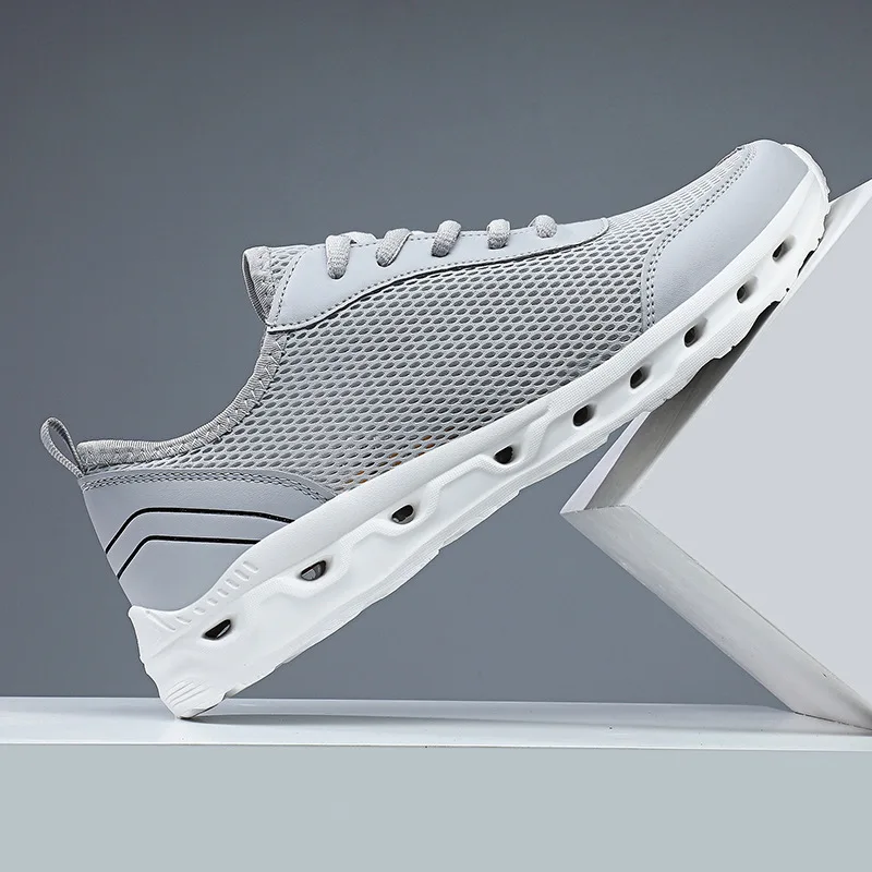 

New 2022 Spring/Summer Men's Sports Shoes Mesh Breathable Casual Shoes Trend Lightweight Running Shoes Men's Casual Shoes Size48