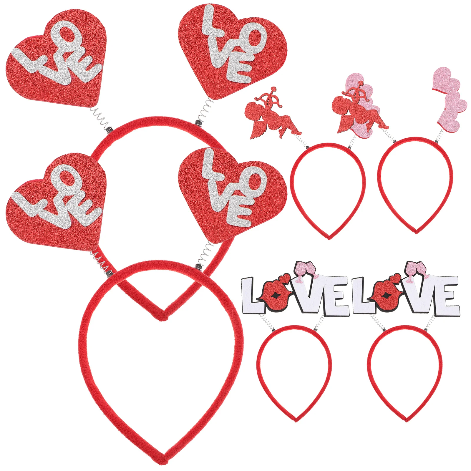 

Day Valentine S Headband Heart Head Hair Cupid Bopper Party Valentines Wedding Headbands Love Accessories Hoops Red Costume Hoop