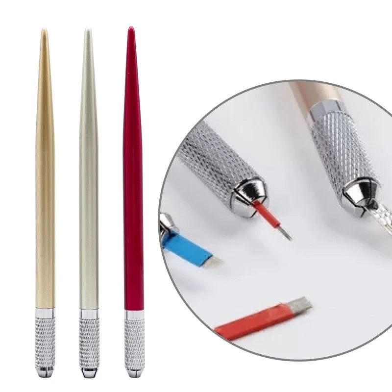 Tattoo Eyebrow Pen Aluminum Alloy Cross Microblading Pencils
