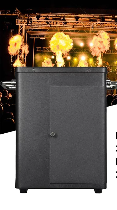 100 Вт DMX квадратный реальный огонь машина проектор диско DJ Пламя сцены