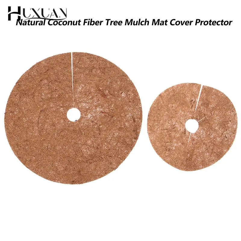 

Natural Coconut Fiber Tree Mulch Mat Cover Protector 25/30/35/40cm Flower Pot Disc Pad Weed Control Warm Moisture Cushion