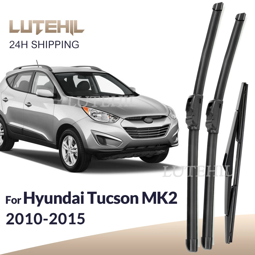 

Для Hyundai Tucson MK2 2010-2015 2011 2012 2013 2014 стеклоочиститель передние и задние щетки стеклоочистителя лобовое стекло 24 "+ 16" + 12"
