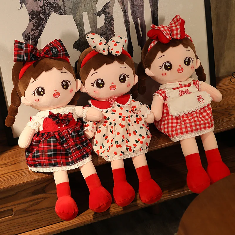 

60 см мягкие игрушки, милая девочка, плюшевая игрушка, кукла-марионетка, маленькая садовая кукла, удобная подушка для сна, подходит для девоче...