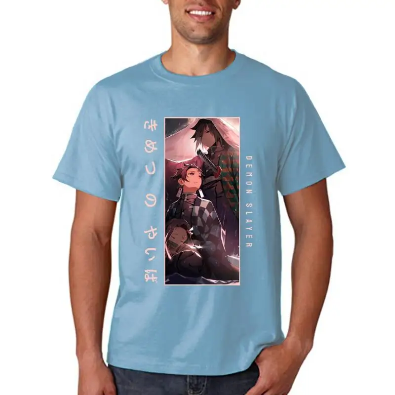 

Футболка женская с мультяшным принтом «рассекающий демонов», модная свободная уличная одежда в стиле Харадзюку, с коротким рукавом, в стиле...