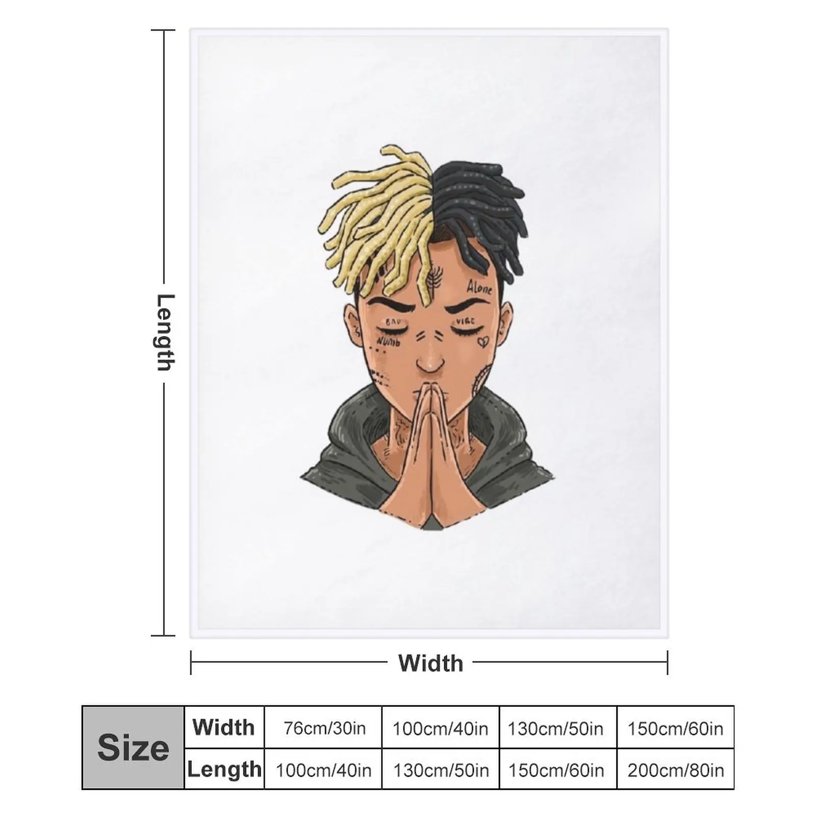 XXXTentation плюшевое одеяло RIP Legend