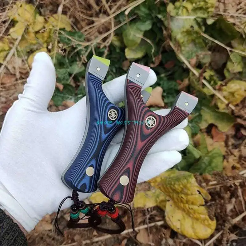 

2021 Titanium Steel Support Clip Slingshot Fast Pressure Without Binding High Precision Outdoor Competitive Hunting Slingshot