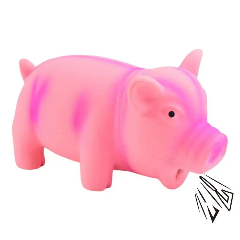 

Pig Dog Squeaky Toy Grunting Pig Dog Toy That Oinks Grunts For Small Medium Large Dogs Cute Pig Grunting Squeak Pet Chew Toys