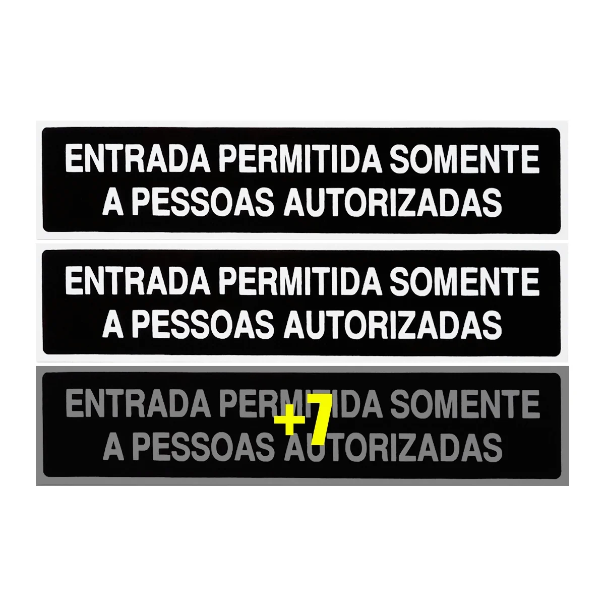 

Combo 10 Sign Boards Entry Permitted To Authorized Persons Only 30x7 Access-A-430 F9e