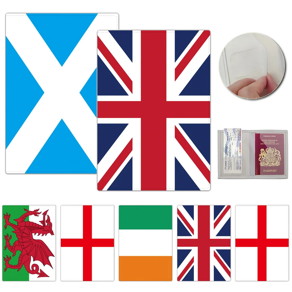 

Travel Waterproof Passport Cover Wallet Transparent PVC ID Card Holder Business Credit Cards Passports Covers 2023 Flag Series