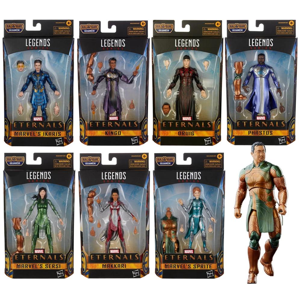 

Фигурки героев Hasbro, серия легенд Marvel, Eternals Ikaris Eternals Kingo Eternals Makkari, Коллекционная модель, 7 шт.