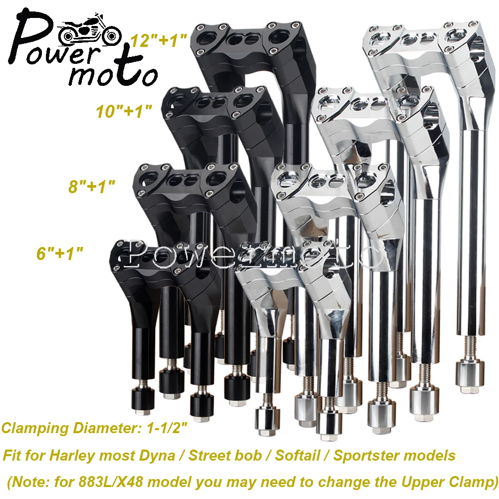 38 мм 1-1/2 &quotруль мотоцикла High Riser клубный стиль Pullback ручка зажим для Harley Dyna Chopper Bobber