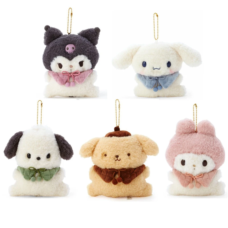 

15 см Sanrio Мультфильм Плюшевая Игрушка Kawaii Kuromi Pachacco Melody Cinnamoroll pom purin мягкая кукла кулон игрушки подарок для детей