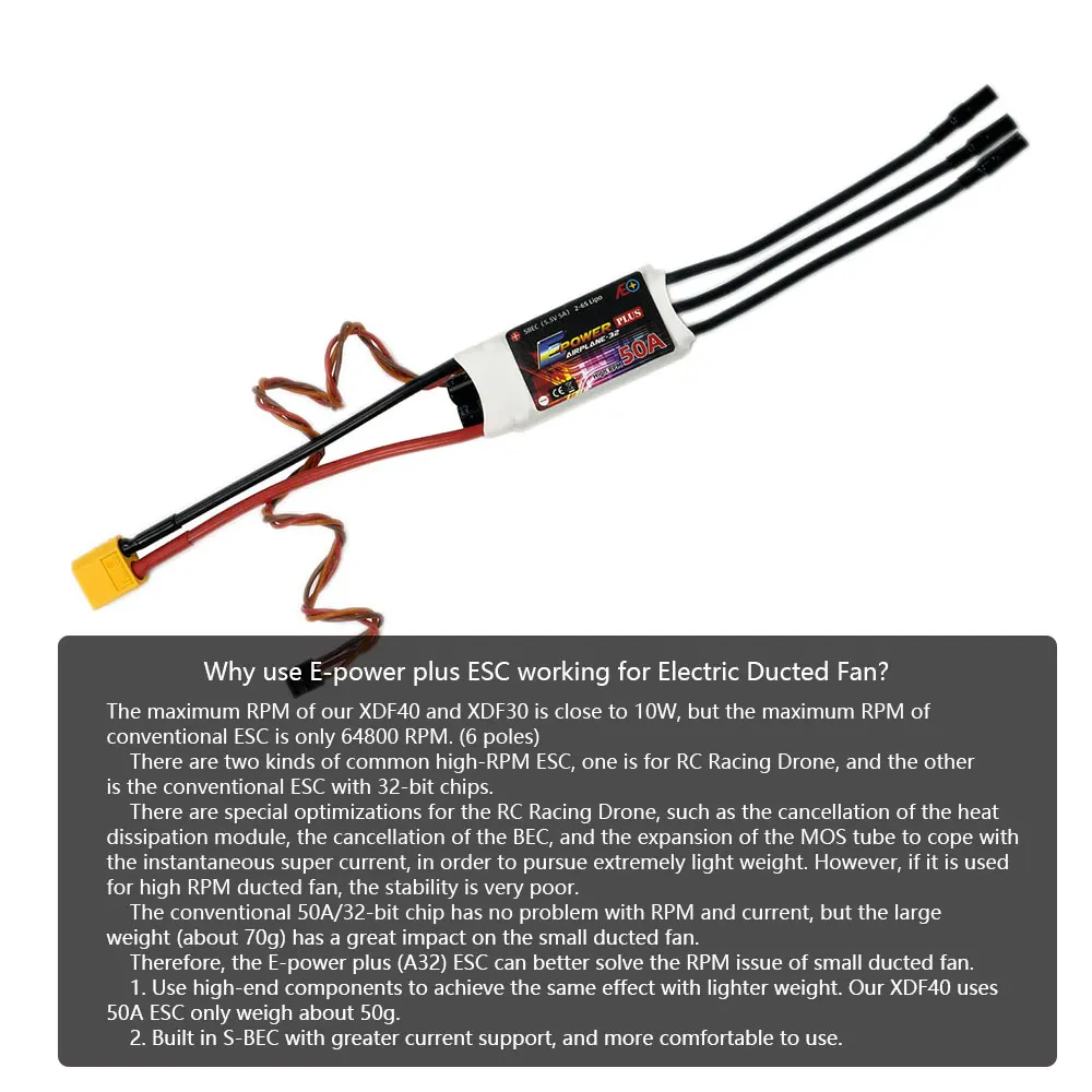 Серия ESC DW Hobby E-Power Plus с высокими оборотами в минуту: электронный регулятор скорости 15A25A50A70A90A, карта программатора для моделей RC (art.: 3920d443d308d) - 3920d443d308d