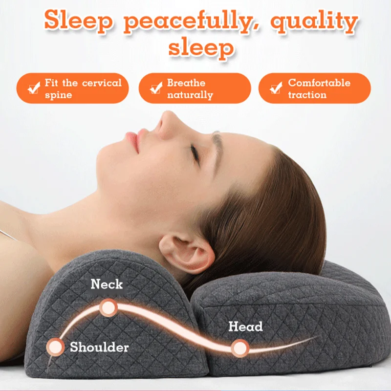 

Pillow Sleep Pillow Memory Foam Soft Breathable Neck Pillow Pain Release Neck Micro Airball Pillow Memory Foam Pillow Soft