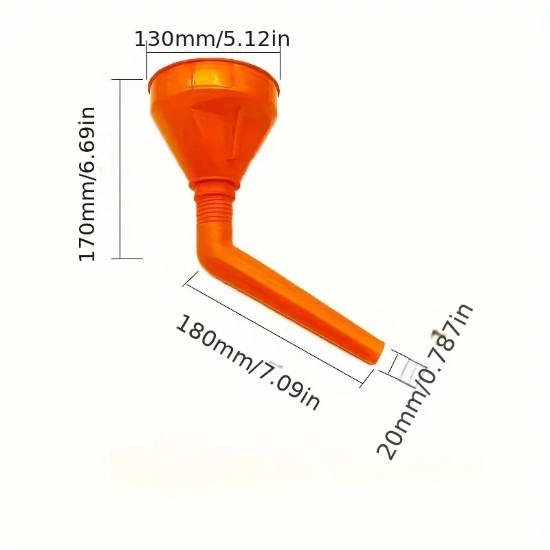 

1 шт. оранжевая воронка для заправки с фильтром, воронка для заправки моторного масла мотоцикла, воронка для мотоцикла, длинные воронки для автомобиля, инструмент для ремонта автомобиля