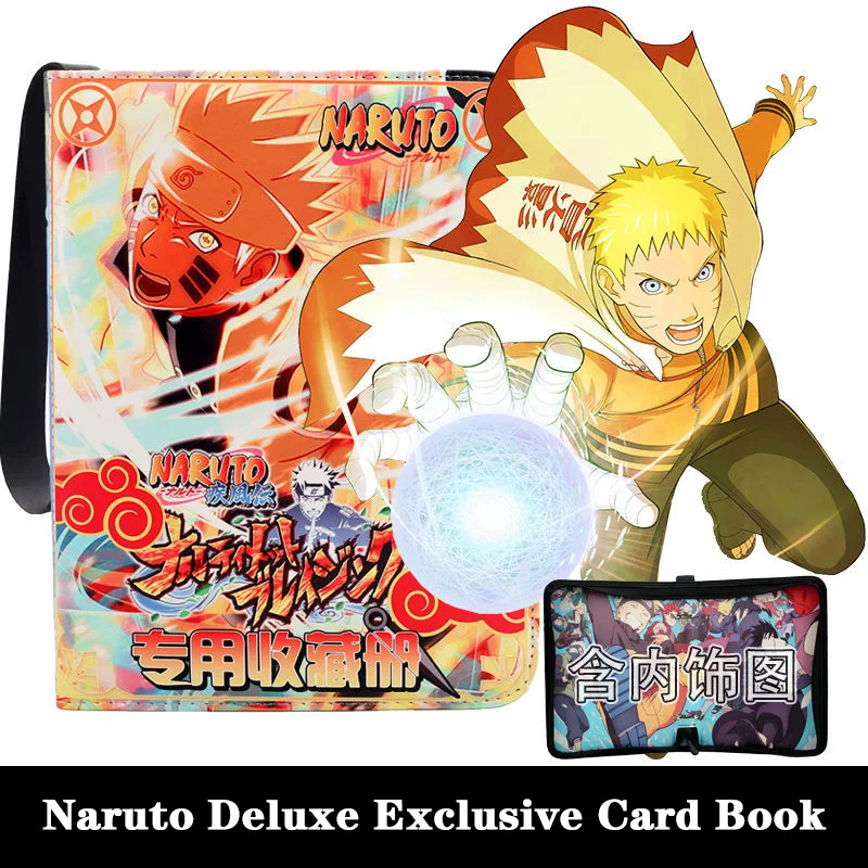 

400-900PCS Naruto Album Deluxe Card Book Anime Character Binder Album Book Game Hobby File Loading List Kids Toys Christmas Gift
