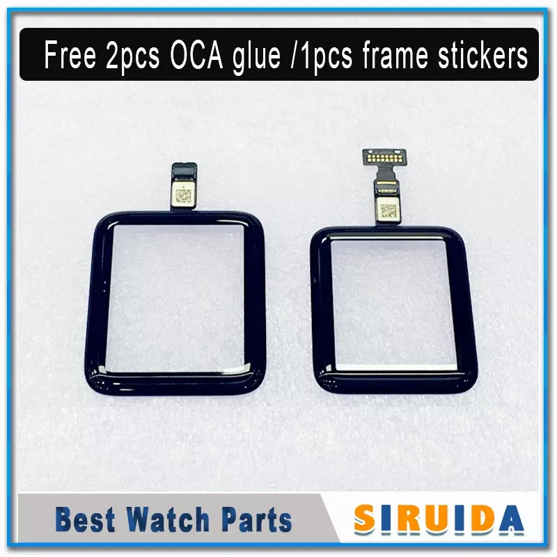 

1Pcs 38mm 42mm Touch Screen Digitizer For Apple Watch Series 6 5 4 3 S2 S3 LCD Front Glass Sensor Outer Panel Cover + Flex Cable