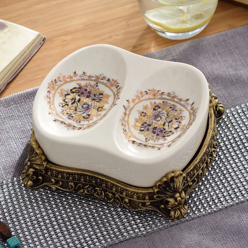 

European retro ceramic soap box drain creative American soap box bathroom toilet soap box double layer