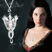 silver women necklace the lord of the lotr arwen evenstar necklaces vintage hobbit elfstone necklaces pendants
