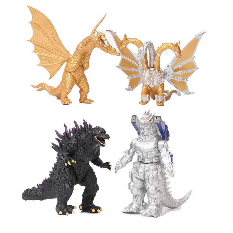 

Bandai Anime Figure GodzillaS Burning Mecha GodzillaS King of Monsters Ghidorah 3 Heads Dragon Anime Action Figures Toys PVC