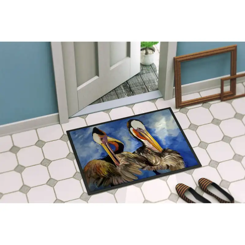 

24"W Luxurious Pelican Brothers 24x36 Door Mat, Welcome Mat Rug, 36"L x 24"W, Indoor or Outdoor Use.
