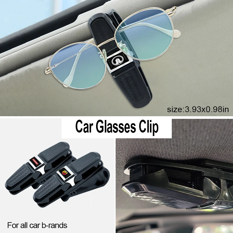 

1pcs Car Black Glasses Storage Card Holder for Citroen C1 C2 C3 C4 C5 C6 C8 C4L DS3 DS4 DS5LS Tuning Xsara Picasso Accessories