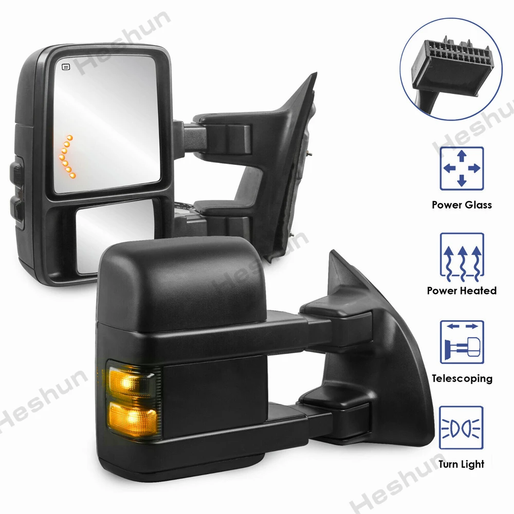 

2 шт., автомобильные зеркала для автомобилей Ford F250 F350 F450 F550