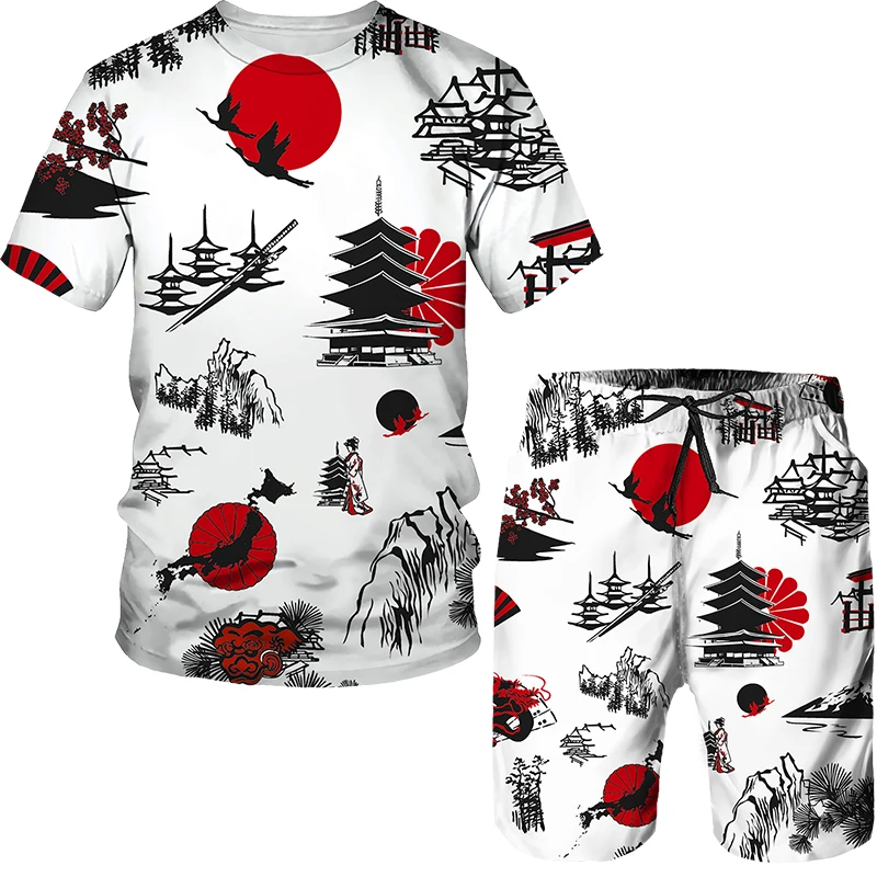 

New Ducks Leopard Pattern 3D Print T-Shirts Shorts Sets Men Fashion Casual Oversized Short Sleeve T Shirt Pants Set Man Clothing