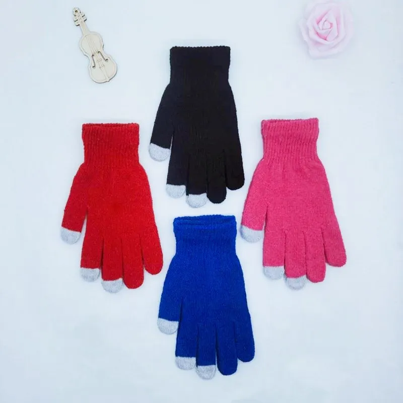 

Factory Winter Touch Screen Gloves Men's and Women's Knitted Outdoor Sports Ski Gloves Warm Cycling Fitness Gloves