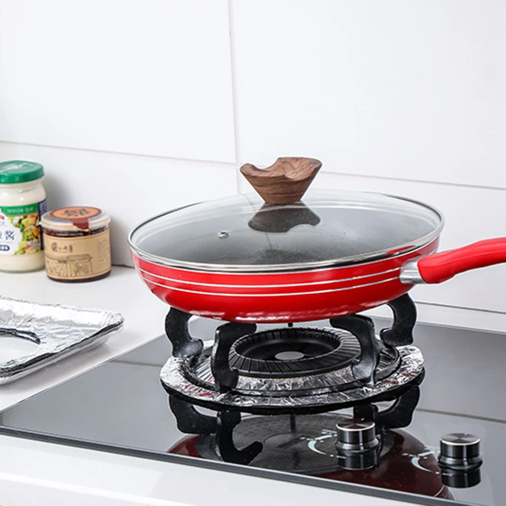 10 шт./компл. утолщенная алюминиевая фольга квадратная круглая крышка горелки