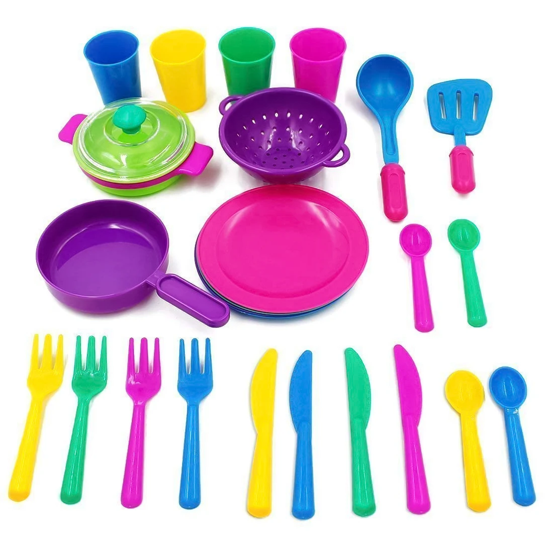 

Kids 28 Pcs/set Kitchen Cooking Tableware Playset Sink Dishes Children Play Pretend Toys Play House Early Learning Toys