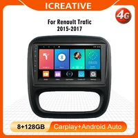 for renault trafic 3 2014 2021 opel vivaro b 2014 2018 2 din 9 inch android gps navigation multimedia wifi carplay android auto