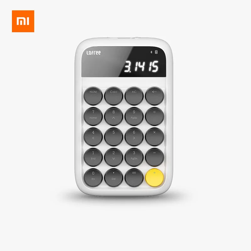 

3 Colors Xiaomi 20Keys Lofree Numeric Keypad Mini Numpad Keyboard Wireless Desktop Compatible with Multiple Systems