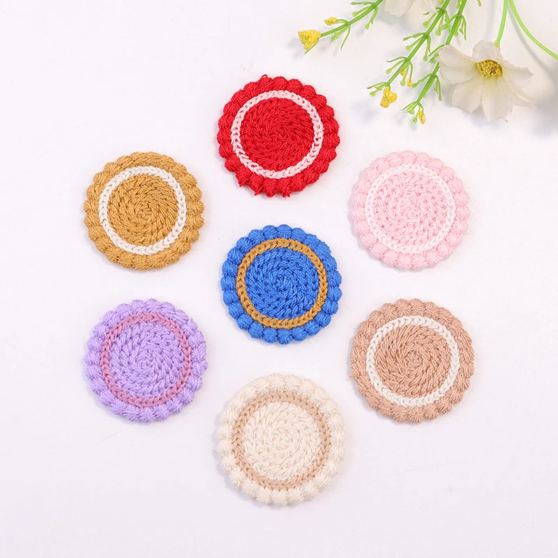 

Новый круглый значок для вышивки печенья, тканевая этикетка, ручная книга «сделай сам», Шпилька для волос ручной работы, декоративные аксес...